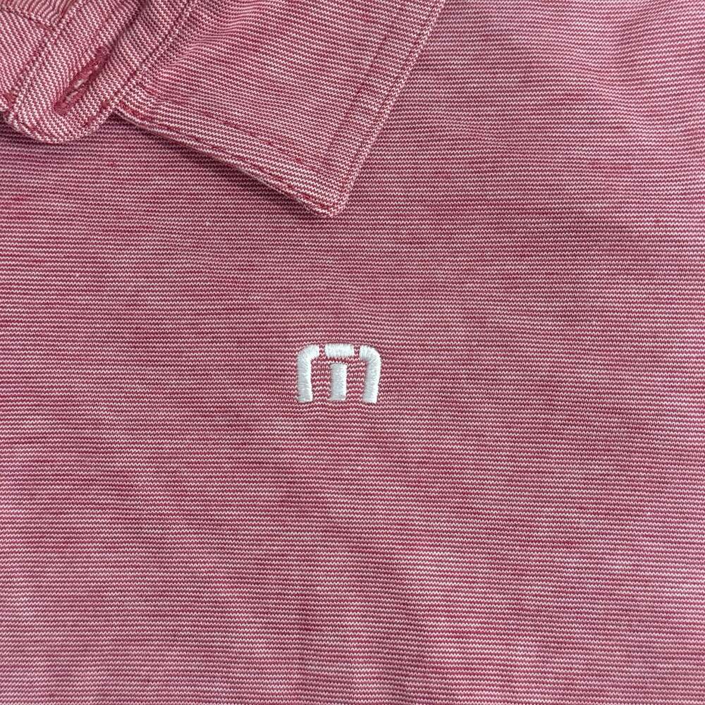 TravisMathew The Zinna Polo Shirt Mens XXL Heather Cardinal Red Palmetto Dunes - Picture 3 of 8